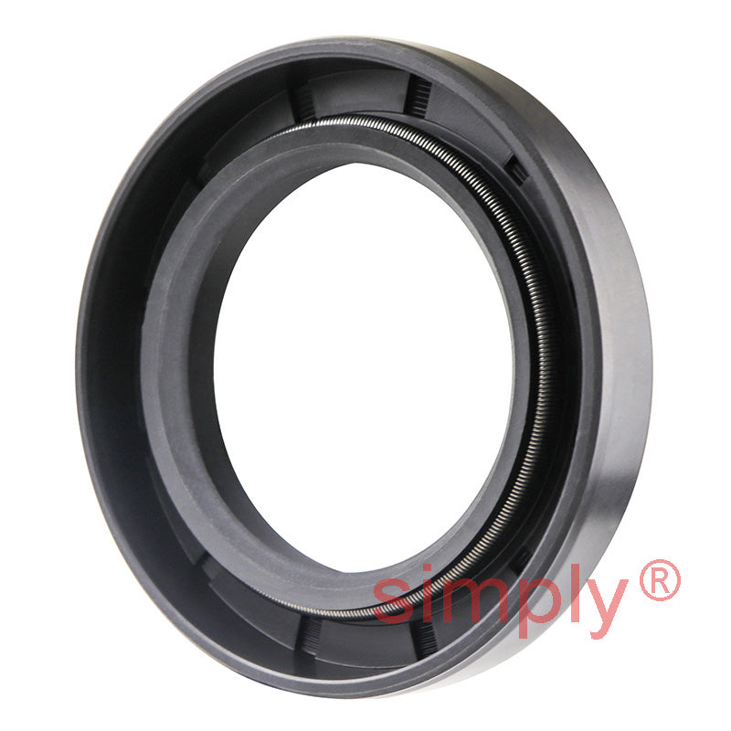 1.5x2.32x0.37 inch Nitrile Rubber Double Lip Rotary Shaft Oil Seal with Garter Spring R23 / TC Style