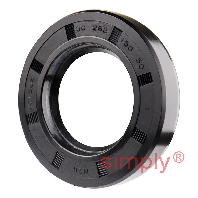 1.5x2.62x0.5 inch Nitrile Rubber Single Lip Rotary Shaft Oil Seal with Garter Spring R21 / SC Style