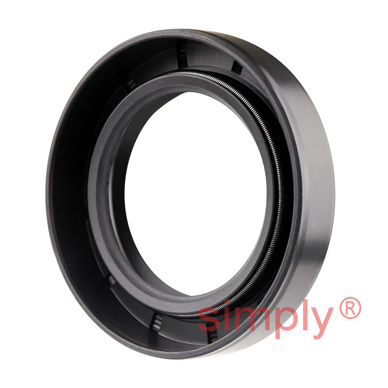 1.62x2.5x0.5 inch Nitrile Rubber Double Lip Rotary Shaft Oil Seal with Garter Spring R23 / TC Style