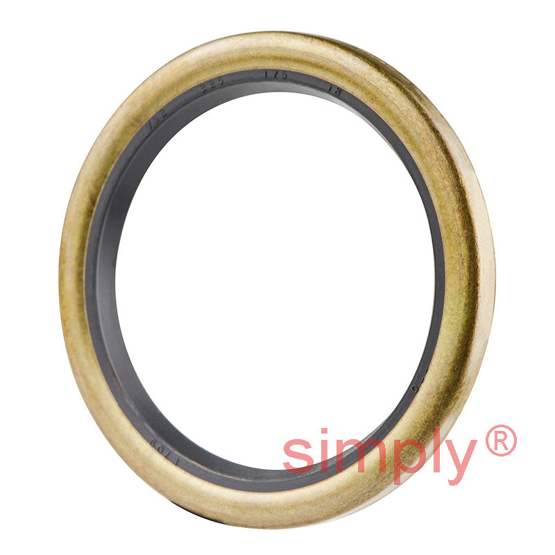 1.75x2.25x0.18 inch Metal Cased Nitrile Rubber Rotary Shaft Oil Seal Springless Design VB Style