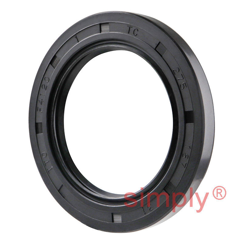 1.87x2.75x0.31 inch Nitrile Rubber Double Lip Rotary Shaft Oil Seal with Garter Spring R23 / TC Style