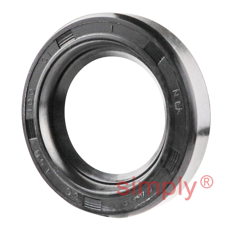 1x1.56x0.31 inch Nitrile Rubber Single Lip Rotary Shaft Oil Seal with Garter Spring R21 / SC