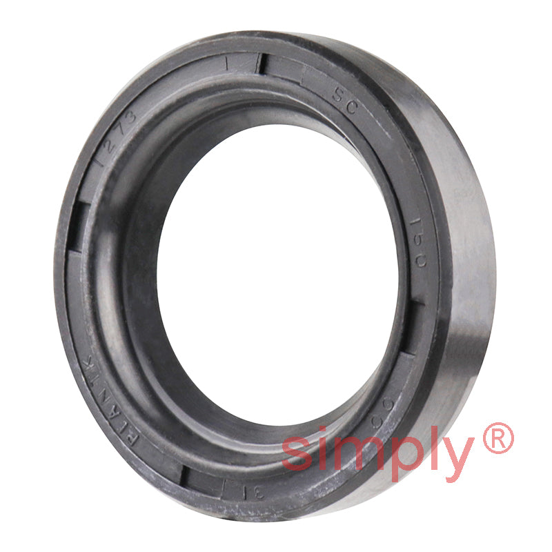 1x1.5x0.31 inch Nitrile Rubber Double Lip Rotary Shaft Oil Seal with Garter Spring R23 / TC Style