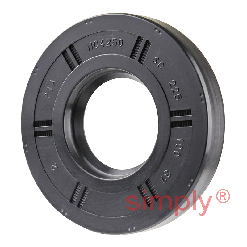 1x2.25x0.37 inch Nitrile Rubber Single Lip Rotary Shaft Oil Seal with Garter Spring R21 / SC