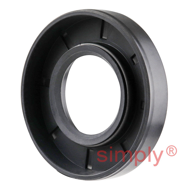 1x2x0.37 inch Nitrile Rubber Single Lip Rotary Shaft Oil Seal with Garter Spring R21 / SC