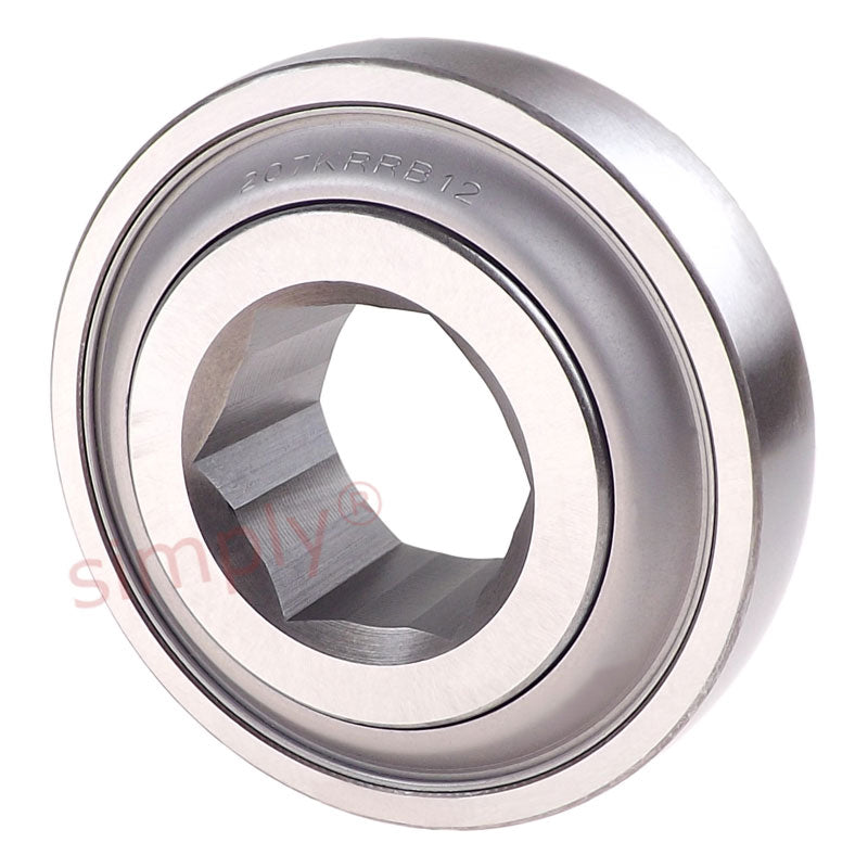 207KRRB12 Budget Auger Hex Bore Bearing 1.126x2.8346x0.984 inch - Allow 2-3 Days