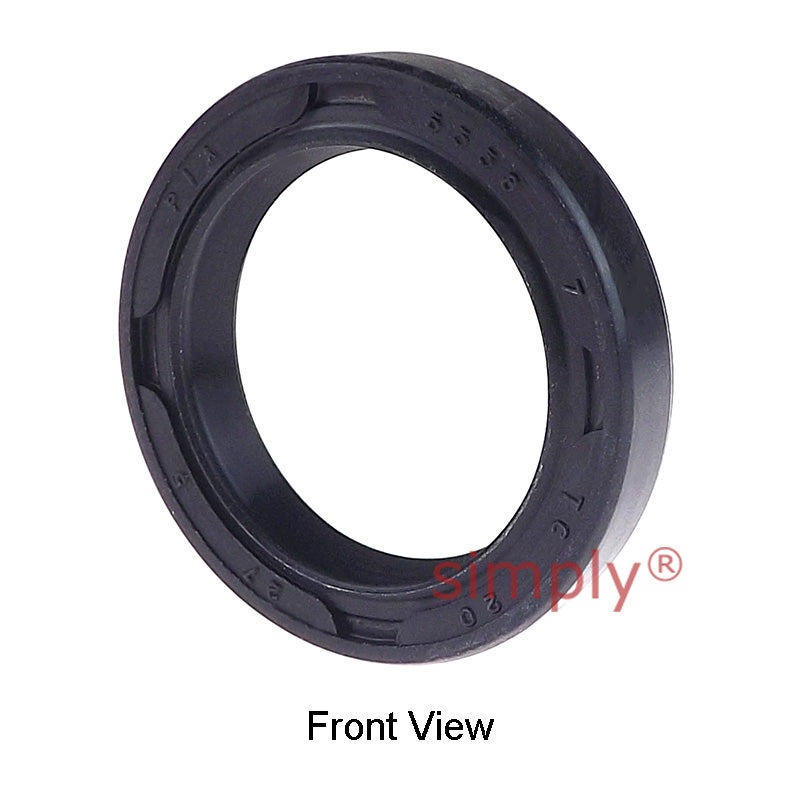 20x27x5mm Nitrile Rubber Double Lip Rotary Shaft Oil Seal with Garter Spring TC / R23