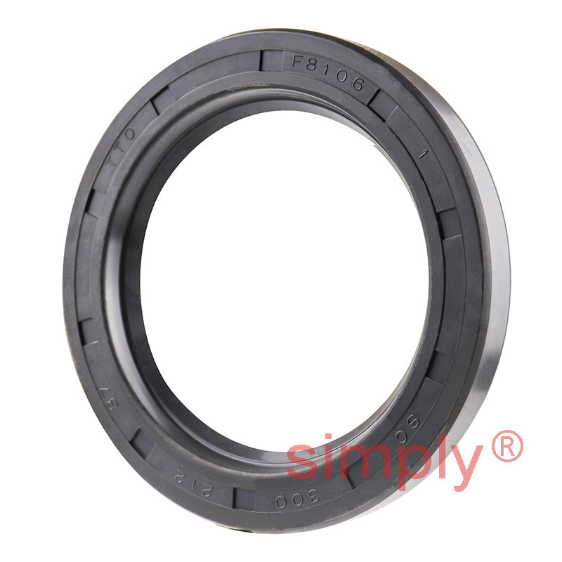 2.12x3x0.37 inch Nitrile Rubber Single Lip Rotary Shaft Oil Seal with Garter Spring R21 / SC
