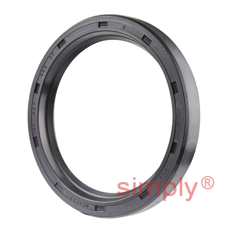 2.25x2.87x0.37 inch Nitrile Rubber Single Lip Rotary Shaft Oil Seal with Garter Spring R21 / SC