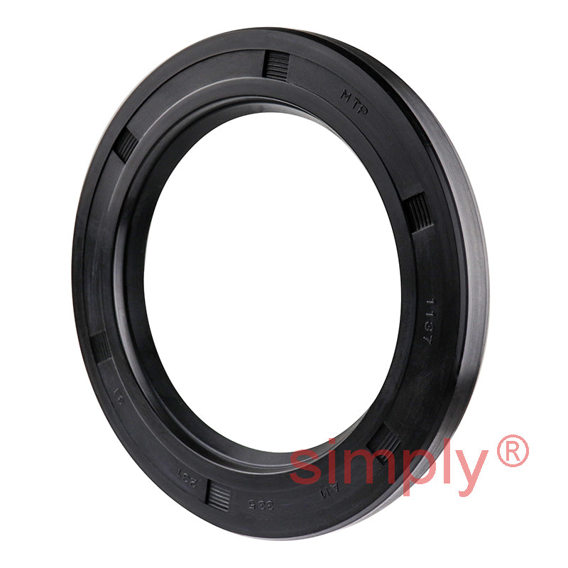 2.31x3.35x0.31 inch Nitrile Rubber Single Lip Rotary Shaft Oil Seal with Garter Spring R21 / SC