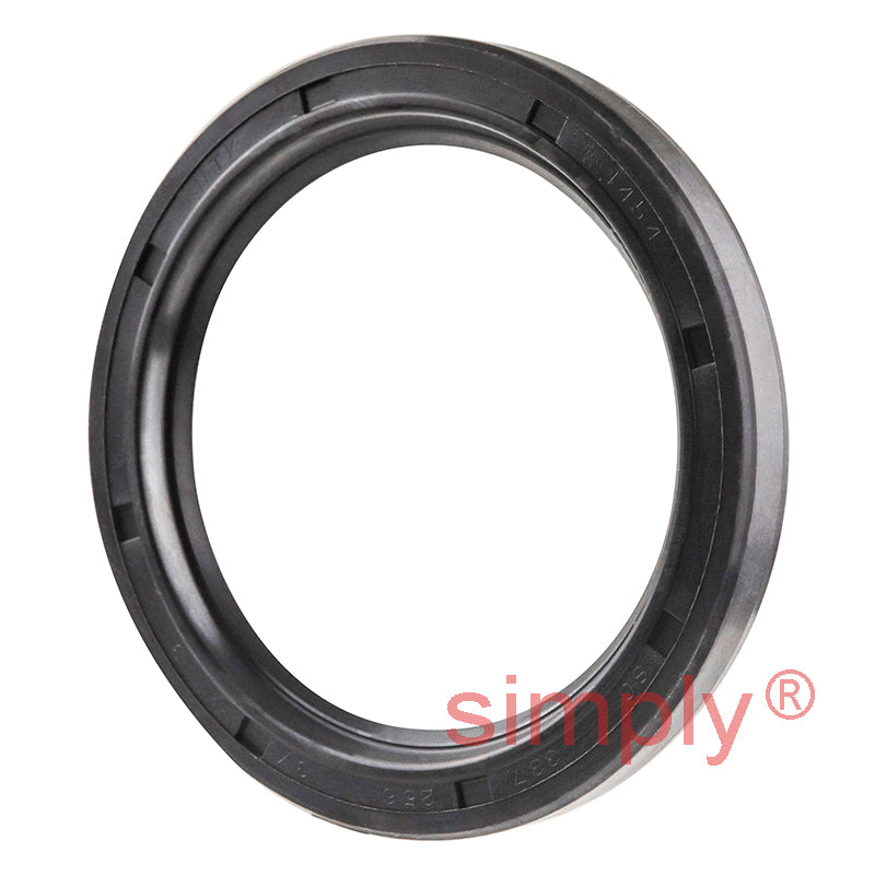 2.56x3.37x0.37 inch Nitrile Rubber Single Lip Rotary Shaft Oil Seal with Garter Spring R21 / SC Style