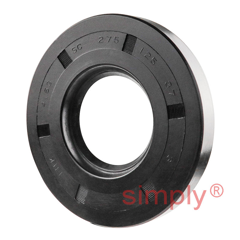 2.5x3.56x0.43 inch Nitrile Rubber Single Lip Rotary Shaft Oil Seal with Garter Spring R21 / SC