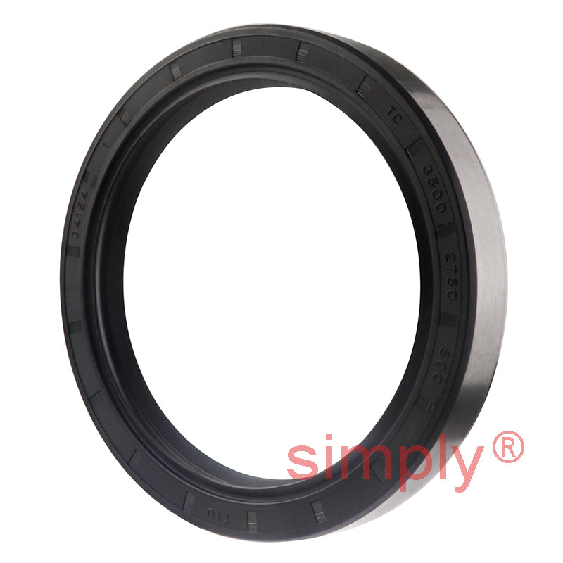 2.75x3.5x0.5 inch Nitrile Rubber Double Lip Rotary Shaft Oil Seal with Garter Spring R23 / TC Style