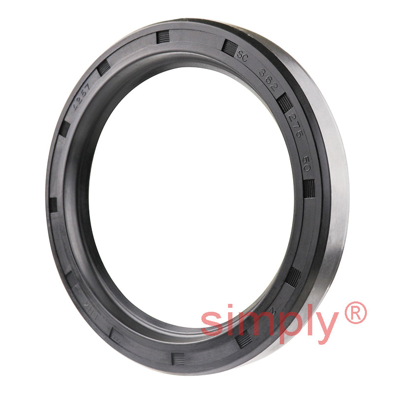 2.75x3.62x0.5 inch Nitrile Rubber Single Lip Rotary Shaft Oil Seal with Garter Spring R21 / SC