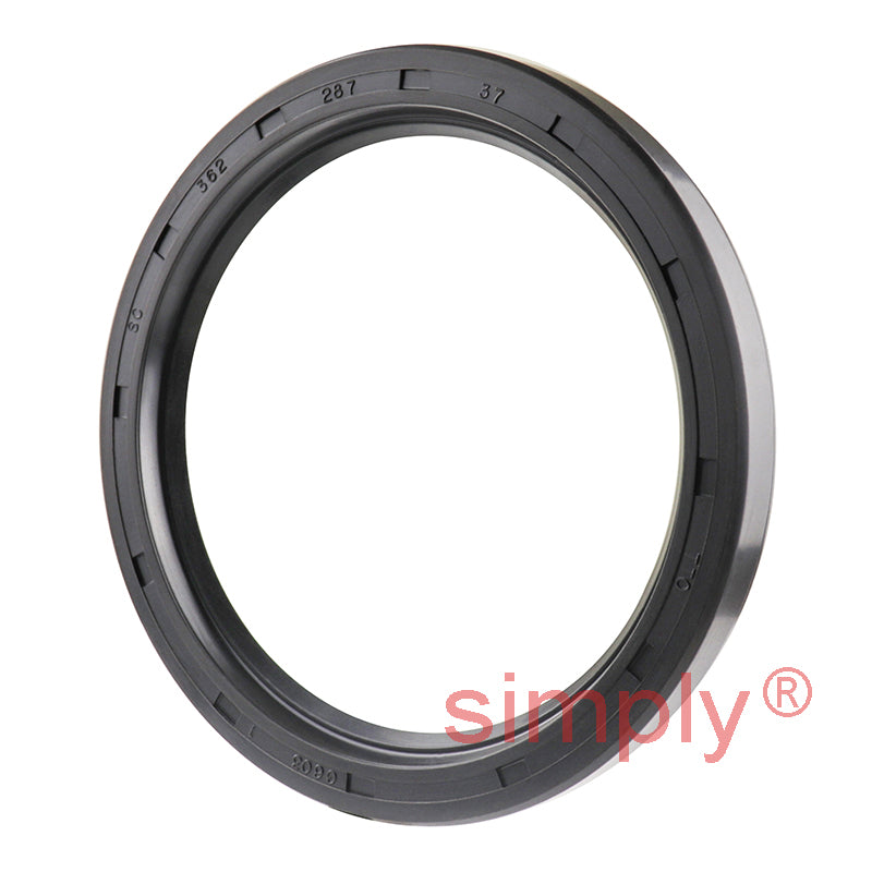 2.87x3.62x0.37 inch Nitrile Rubber Single Lip Rotary Shaft Oil Seal with Garter Spring R21 / SC