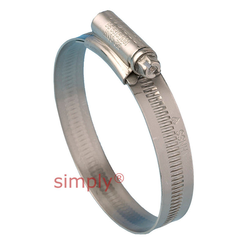 1XSS316 316 Stainless Steel HNSS Original Jubilee Clip Adjustment Range 30mm - 40mm Band Width 13mm
