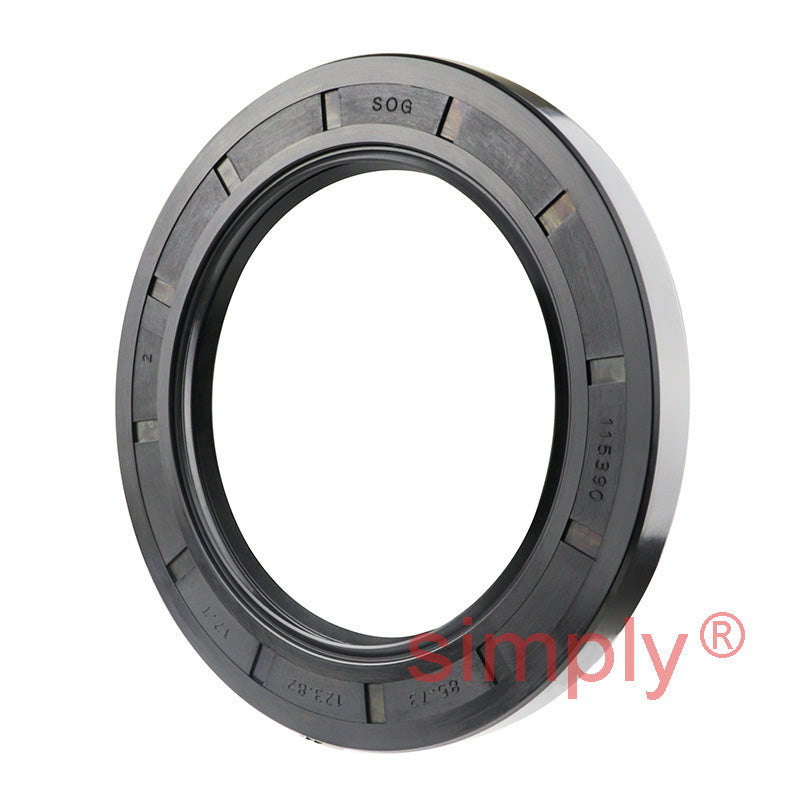 3.37x4.87x0.5 inch Nitrile Rubber Single Lip Rotary Shaft Oil Seal with Garter Spring R23 / TC