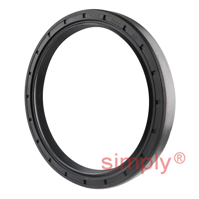 3.5x4.25x0.5 inch Nitrile Rubber Double Lip Rotary Shaft Oil Seal with Garter Spring R23 / TC Style