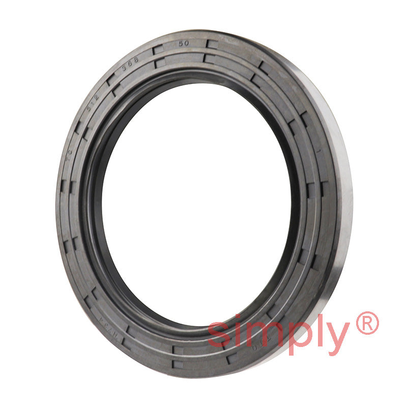 3.68x5.12x0.5 inch Nitrile Rubber Double Lip Rotary Shaft Oil Seal with Garter Spring R23 / TC Style