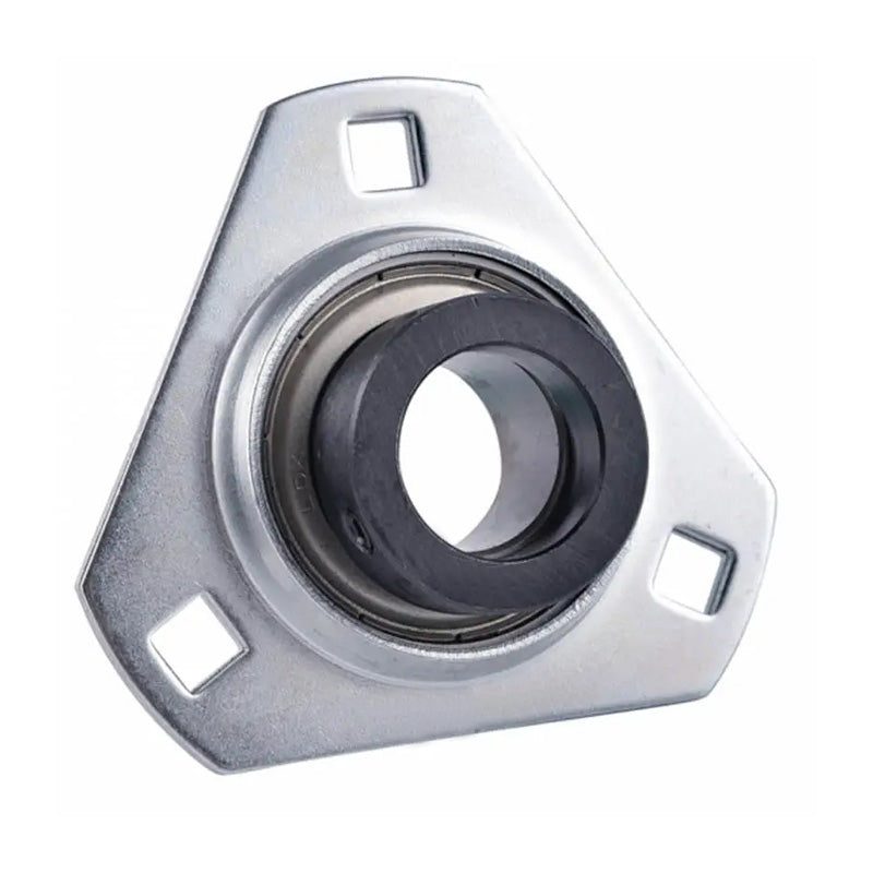 SAPFT207-23 Pressed Steel 3 Bolt Triangle Flange Housing with 1-7/16 inch Collar Insert