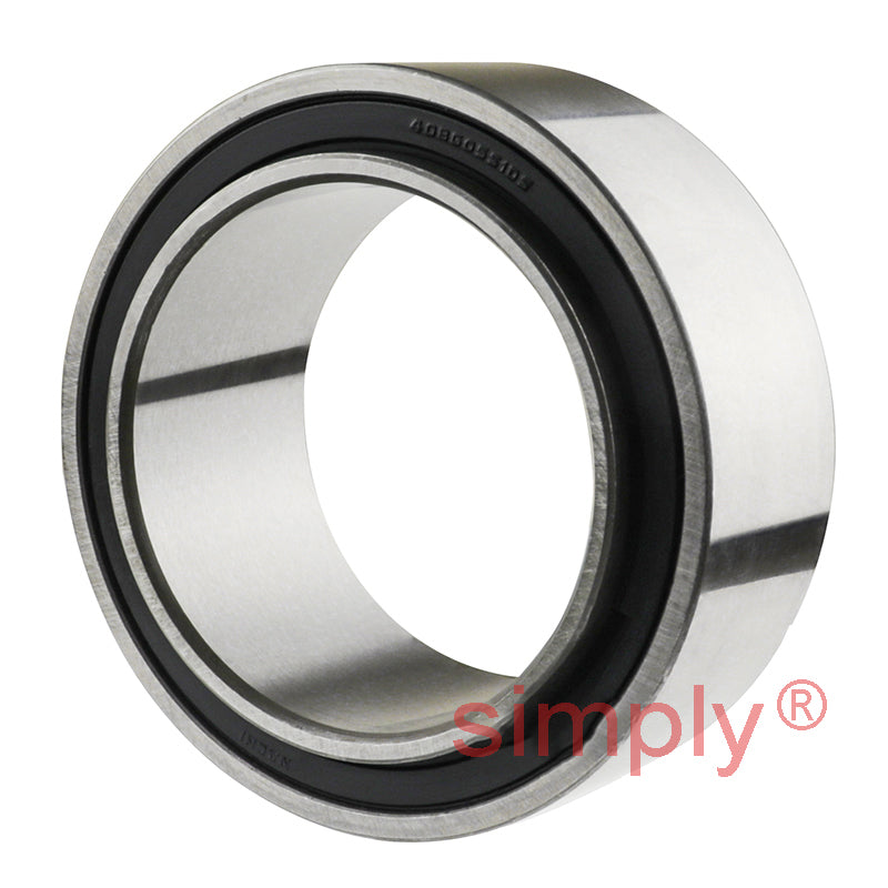 40BG05S1G2DS Major Branded Rubber Sealed Air Conditioner Double Row Deep Groove Ball Bearing 40x57x24x20mm