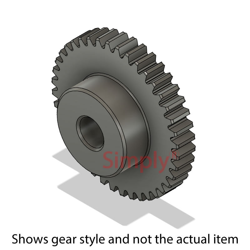 SS40DP/10B Imperial EN8 Steel Spur Gear 100 Tooth 40 DP Bored 0.25 inch (H8)