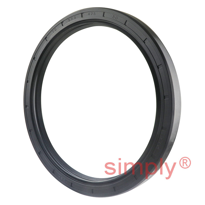 4.75x5.75x0.5 inch Nitrile Rubber Single Lip Rotary Shaft Oil Seal with Garter Spring R21 / SC