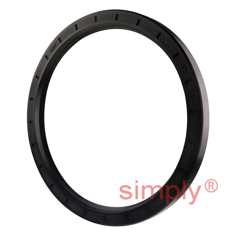 5.5x6.5x0.5 inch Nitrile Rubber Single Lip Rotary Shaft Oil Seal with Garter Spring R21 / SC Style