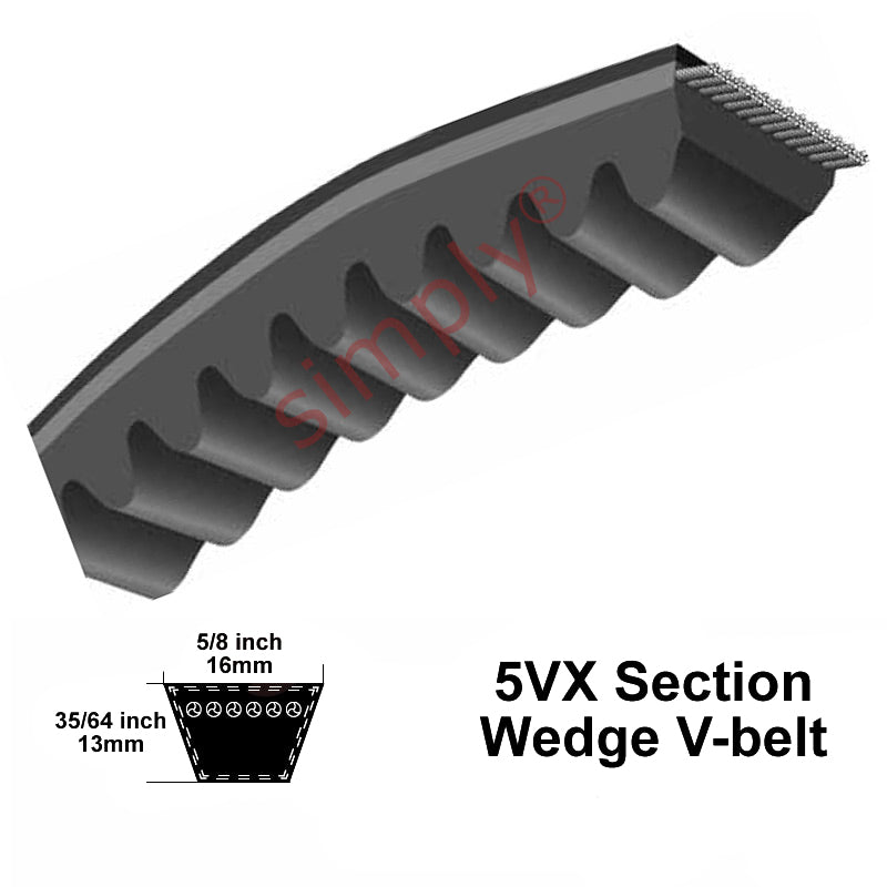Major Brand 5VX1030 Narrow Profile Cogged V-Belt - Allow 2-3 Days
