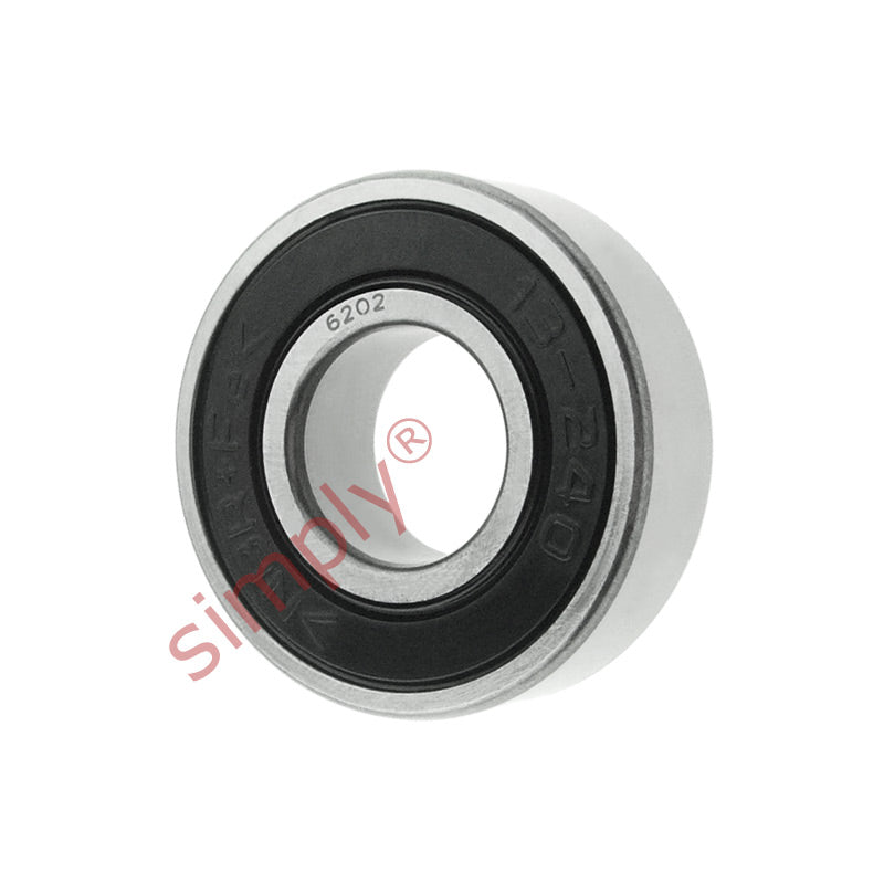 62022RS Budget Rubber Sealed Deep Groove Ball Bearing 15x35x11mm
