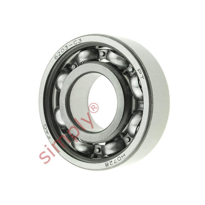 FAG 6203C3 Open Deep Groove Ball Bearing 17x40x12mm
