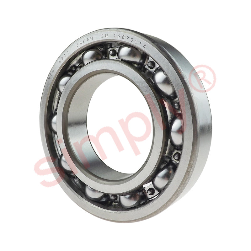 Major Branded 6211 Open Deep Groove Ball Bearing 55x100x21mm