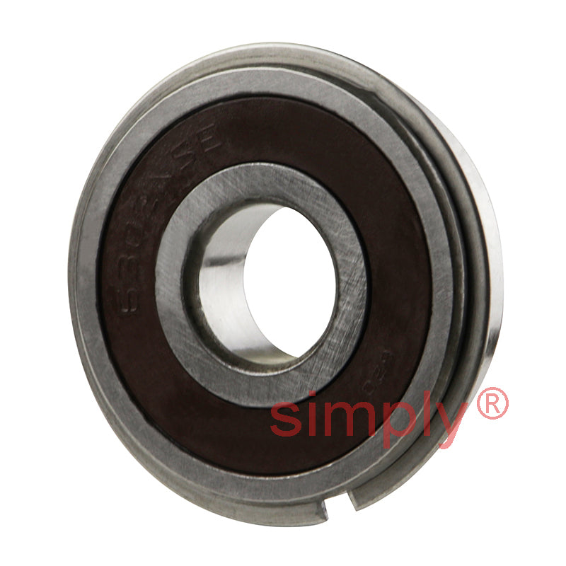 Major Branded 63022RSNR Rubber Sealed Snap Ring Deep Groove Ball Bearing 15x42x13mm 