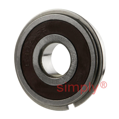 Major Branded 63022RSNR Rubber Sealed Snap Ring Deep Groove Ball Bearing 15x42x13mm 
