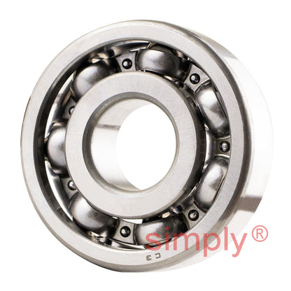 Major Branded 6302/C3 Open Deep Groove Ball Bearing 15x42x13mm