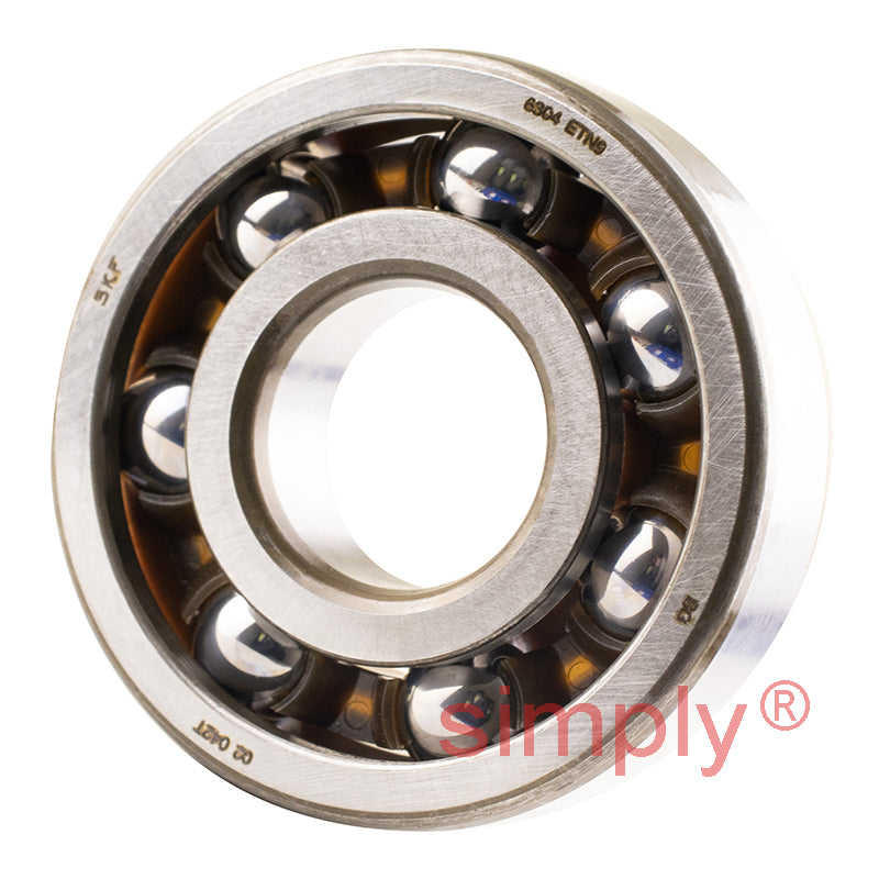 Major Branded 6304ETN9 Open Deep Groove Ball Bearing 20x52x15mm