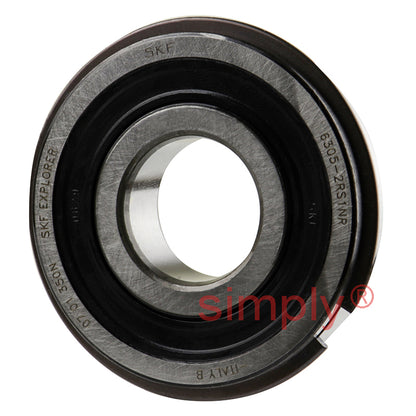 Major Branded 63052RSNRMB Rubber Sealed Snap Ring Deep Groove Ball Bearing 25x62x17mm 