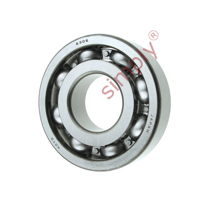 KOYO 6306 Open Deep Groove Ball Bearing 30x72x19mm