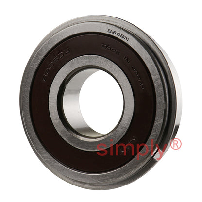 Major Branded 63062RS1NR Rubber Sealed Snap Ring Deep Groove Ball Bearing 30x72x19mm 