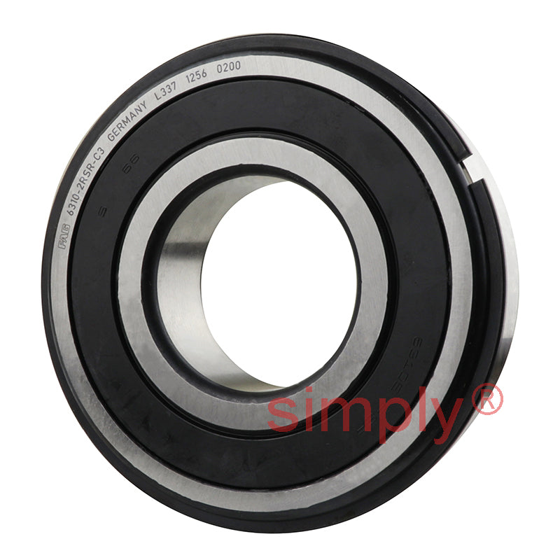Major Branded 63102RSNR/C3 Rubber Sealed Snap Ring Deep Groove Ball Bearing 50x110x27mm