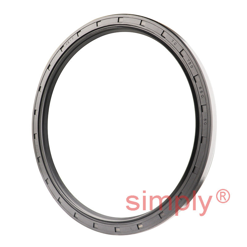 6.5x7.5x0.5 inch Nitrile Rubber Double Lip Rotary Shaft Oil Seal with Garter Spring R23 / TC Style