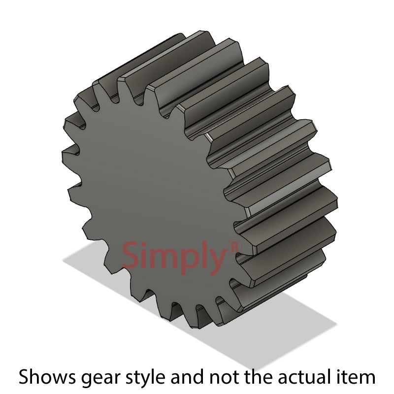SS60/20B Unbored Metric EN8 Spur Gear 20 Tooth 6 Mod