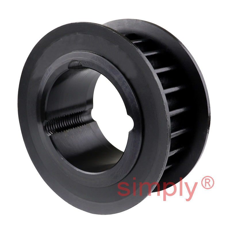 TL72-14M-40 - 14mm Pitch 72 Tooth Flangeless HTD Type Cast Iron Taper Bore Timing Pulley for 40mm Wide Belts