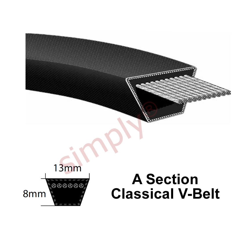 A72.75 Continental PowerSpan Classical A-Section V-Belt