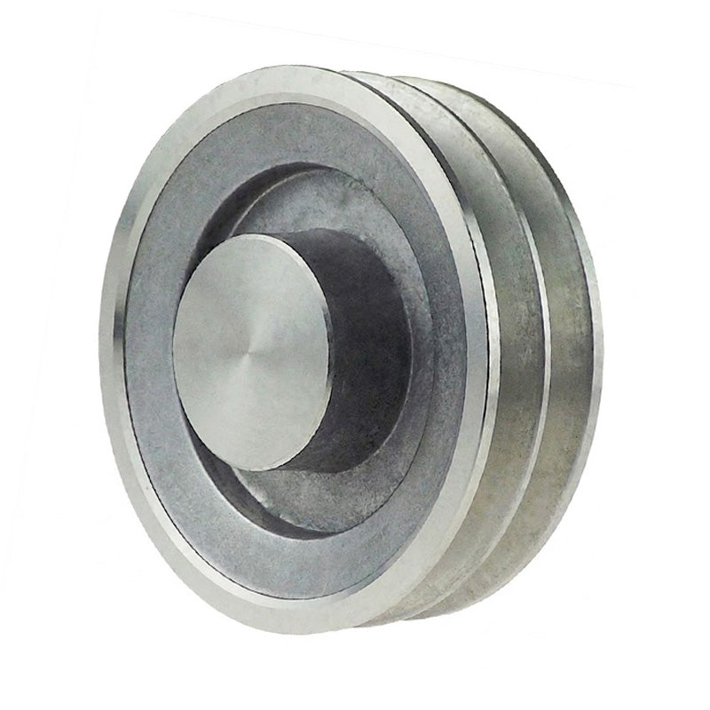 SPZ Section Un-Bored Aluminium Pulley with 2 Grooves 160mm Pitch Diameter (Hub Does Not Protrude Pulley Wall)
