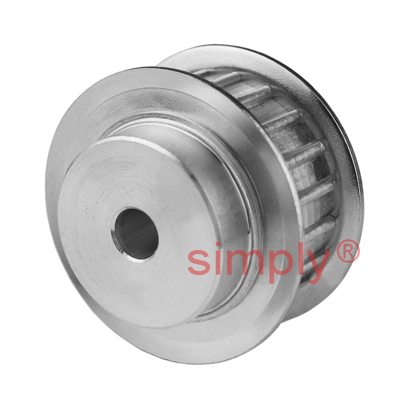 Aluminium Pilot Bore AT10 Timing Pulley with Flanges 10mm Pitch 22 Tooth for 32mm Wide Belts - Overall Width 47mm - Allow 2-3 Days