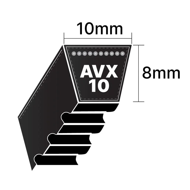 Major Brand AVX10x1510 AVX-Section Cogged V-Belt - Allow 2-3 Days
