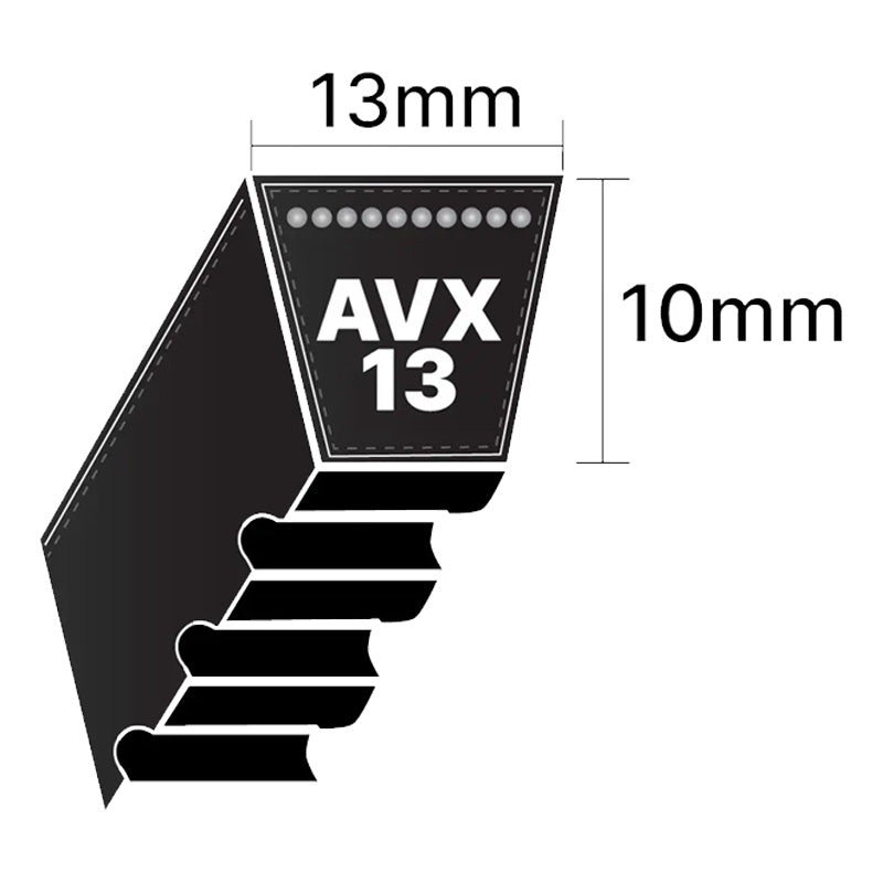 Major Brand AVX13x715 AVX-Section Cogged V-Belt - Allow 2-3 Days