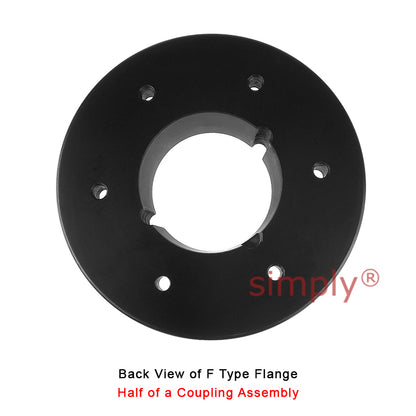 Major Branded F80F-MB Drive Coupling Inner Tapered Locking Bush Type Max Bush Bore 60mm / 2-1/2 inch