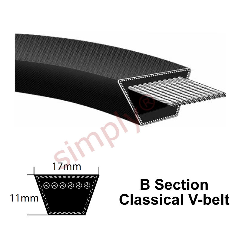 B132 Pix Classical B-Section Muscle V-Belt